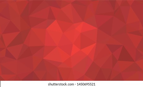 Red polygonal illustration background. Low poly style.
