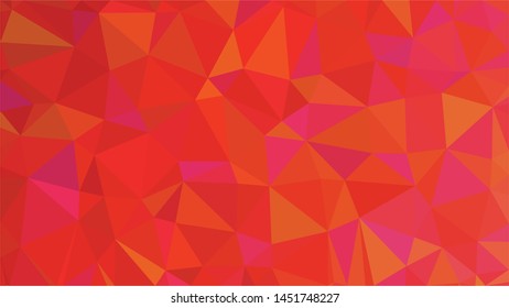 Red polygonal illustration background. Low poly style.