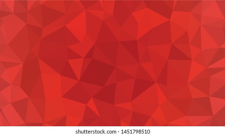 Red polygonal illustration background. Low poly style.