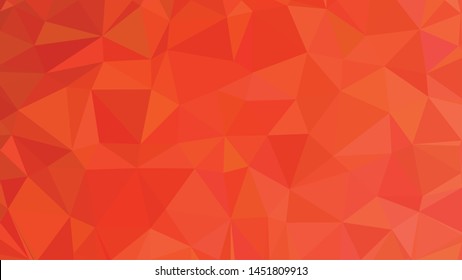 Red polygonal illustration background. Low poly style.