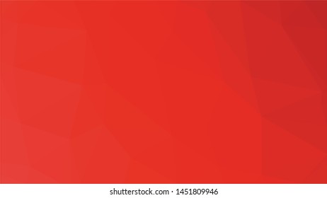 Red polygonal illustration background. Low poly style.