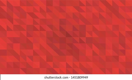 Red polygonal illustration background. Low poly style.