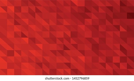 Red polygonal illustration background. Low poly style.