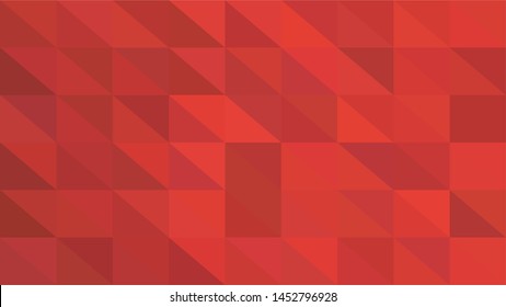 Red polygonal illustration background. Low poly style.