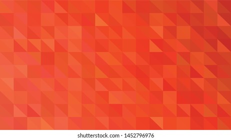 Red polygonal illustration background. Low poly style.
