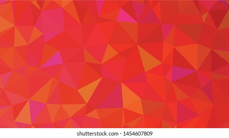 Red polygonal illustration background. Low poly style.