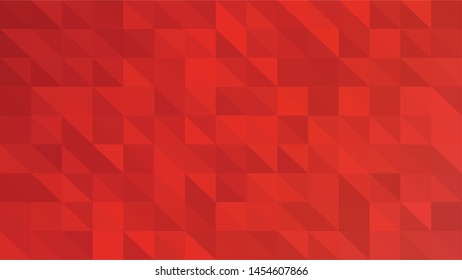 Red polygonal illustration background. Low poly style.