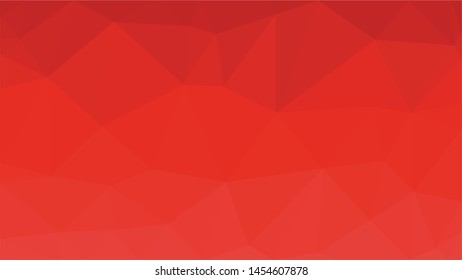 Red polygonal illustration background. Low poly style.