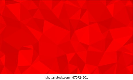 Red polygonal illustration background. Low poly style.