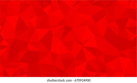 Red polygonal illustration background. Low poly style.