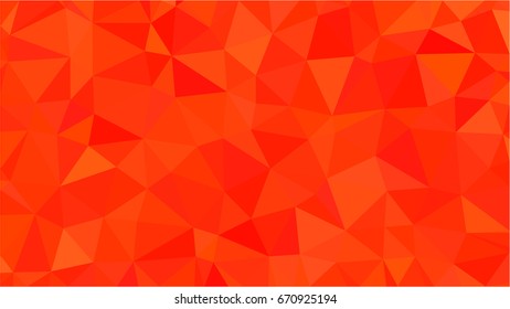 Red polygonal illustration background. Low poly style.