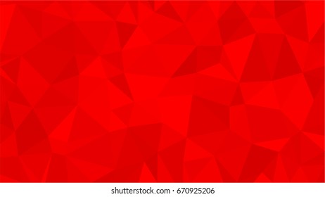 Red polygonal illustration background. Low poly style.