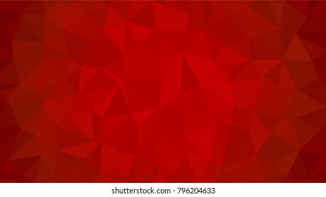 Red polygonal illustration background. Low poly style