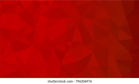 Red polygonal illustration background. Low poly style