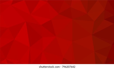 Red polygonal illustration background. Low poly style