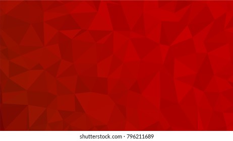 Red polygonal illustration background. Low poly style