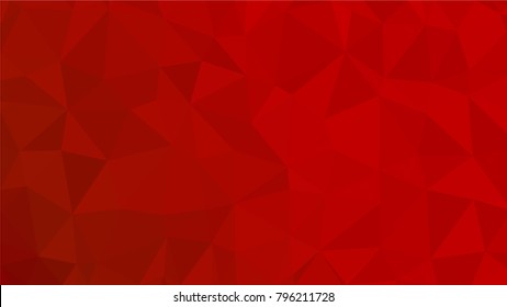 Red polygonal illustration background. Low poly style