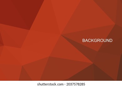  ilustración poligonal roja, que consiste en triángulos. Fondo geométrico en estilo Origami con gradiente. Diseño triangular para su negocio.