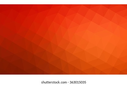Red polygonal illustration, which consist of triangles. Geometric background in Origami style with gradient. Triangular design for your business in vector.