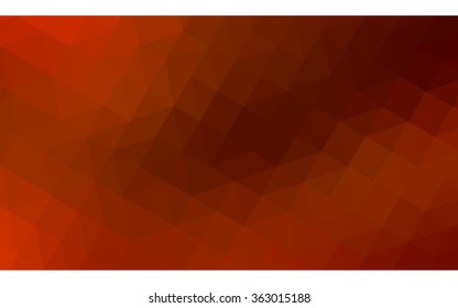Red polygonal illustration, which consist of triangles. Geometric background in Origami style with gradient. Triangular design for your business in vector.
