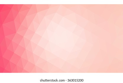 Red polygonal illustration, which consist of triangles. Geometric background in Origami style with gradient. Triangular design for your business in vector.