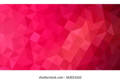 Red polygonal illustration, which consist of triangles. Geometric background in Origami style with gradient. Triangular design for your business in vector.