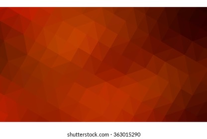 Red polygonal illustration, which consist of triangles. Geometric background in Origami style with gradient. Triangular design for your business in vector.