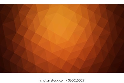 Red polygonal illustration, which consist of triangles. Geometric background in Origami style with gradient. Triangular design for your business in vector.