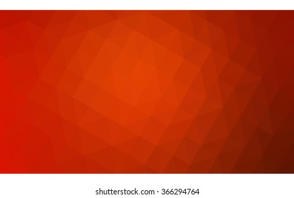 Red polygonal illustration, which consist of triangles. Geometric background in Origami style with gradient. Triangular design for your business.