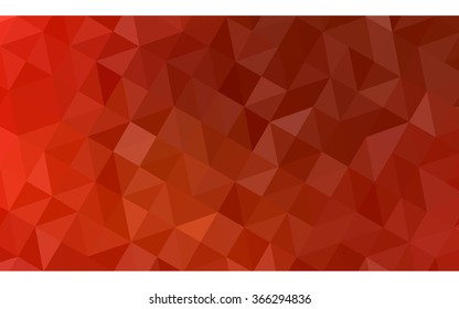 Red polygonal illustration, which consist of triangles. Geometric background in Origami style with gradient. Triangular design for your business.