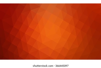 Red polygonal illustration, which consist of triangles. Geometric background in Origami style with gradient. Triangular design for your business.
