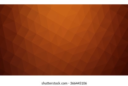 Red polygonal illustration, which consist of triangles. Geometric background in Origami style with gradient. Triangular design for your business.