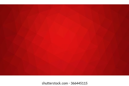 Red polygonal illustration, which consist of triangles. Geometric background in Origami style with gradient. Triangular design for your business.