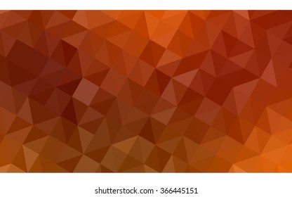 Red polygonal illustration, which consist of triangles. Geometric background in Origami style with gradient. Triangular design for your business.
