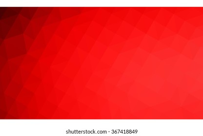 Red polygonal illustration, which consist of triangles. Geometric background in Origami style with gradient. Triangular design for your business.
