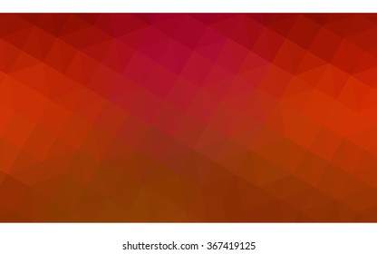 Red polygonal illustration, which consist of triangles. Geometric background in Origami style with gradient. Triangular design for your business.