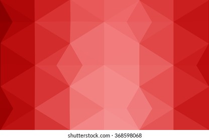Red polygonal illustration, which consist of triangles. Geometric background in Origami style with gradient. Triangular design for your business.
