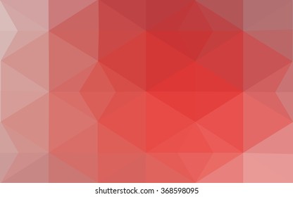 Red polygonal illustration, which consist of triangles. Geometric background in Origami style with gradient. Triangular design for your business.