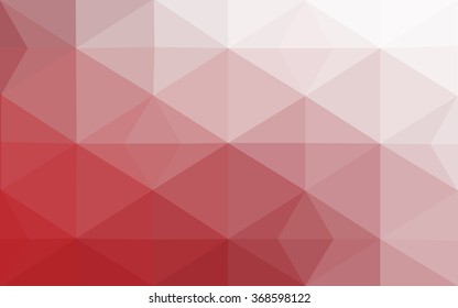 Red polygonal illustration, which consist of triangles. Geometric background in Origami style with gradient. Triangular design for your business.