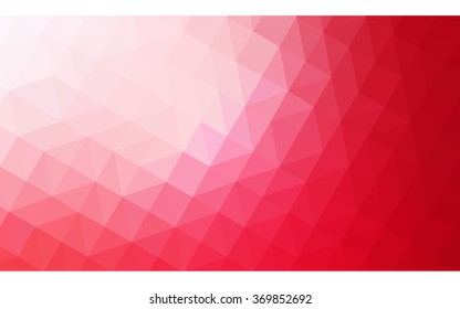Red polygonal illustration, which consist of triangles. Geometric background in Origami style with gradient. Triangular design for your business.