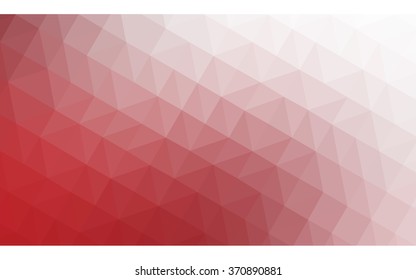 Red polygonal illustration, which consist of triangles. Geometric background in Origami style with gradient. Triangular design for your business.