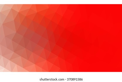 Red polygonal illustration, which consist of triangles. Geometric background in Origami style with gradient. Triangular design for your business.