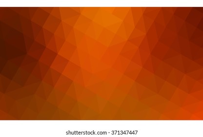 Red polygonal illustration, which consist of triangles. Geometric background in Origami style with gradient. Triangular design for your business.