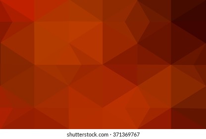 Red polygonal illustration, which consist of triangles. Geometric background in Origami style with gradient. Triangular design for your business.