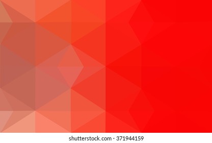 Red polygonal illustration, which consist of triangles. Geometric background in Origami style with gradient. Triangular design for your business.