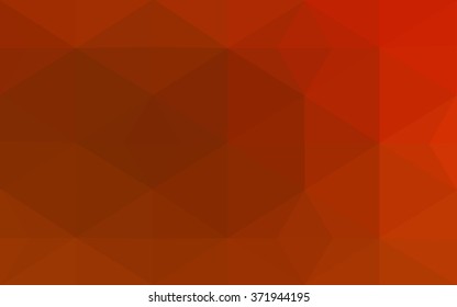 Red polygonal illustration, which consist of triangles. Geometric background in Origami style with gradient. Triangular design for your business.