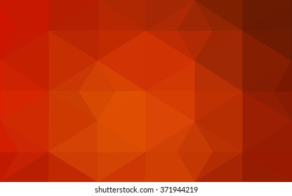 Red polygonal illustration, which consist of triangles. Geometric background in Origami style with gradient. Triangular design for your business.