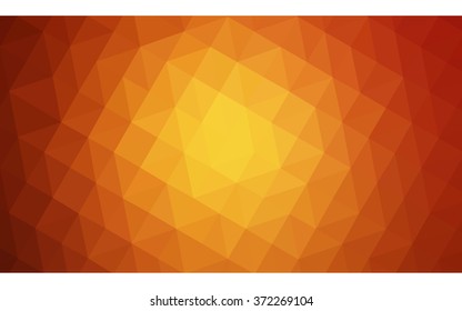 Red polygonal illustration, which consist of triangles. Geometric background in Origami style with gradient. Triangular design for your business.