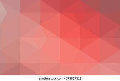 Red polygonal illustration, which consist of triangles. Geometric background in Origami style with gradient. Triangular design for your business.
