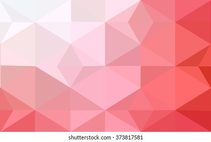 Red polygonal illustration, which consist of triangles. Geometric background in Origami style with gradient. Triangular design for your business.